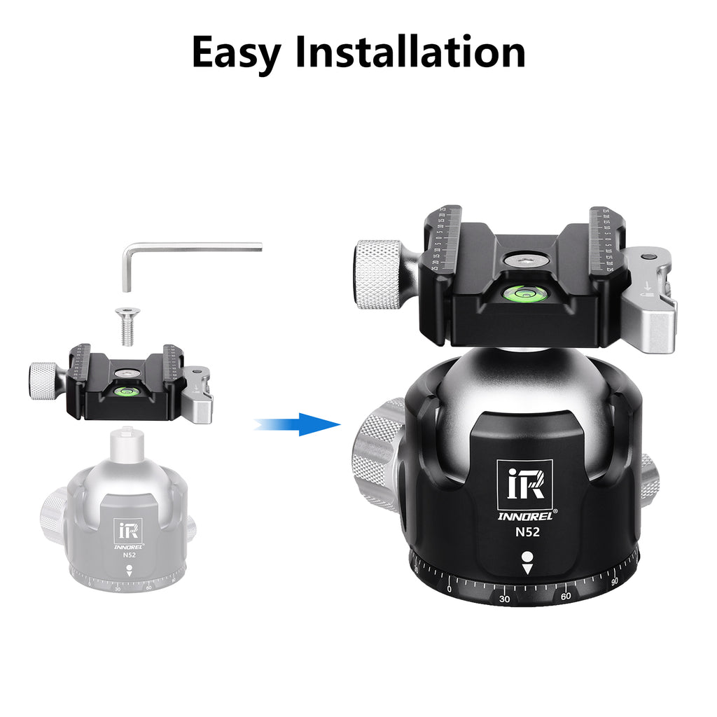 INNOREL CF60 Arca-Swiss Lever Clamp Quick Release Clamp Adapter