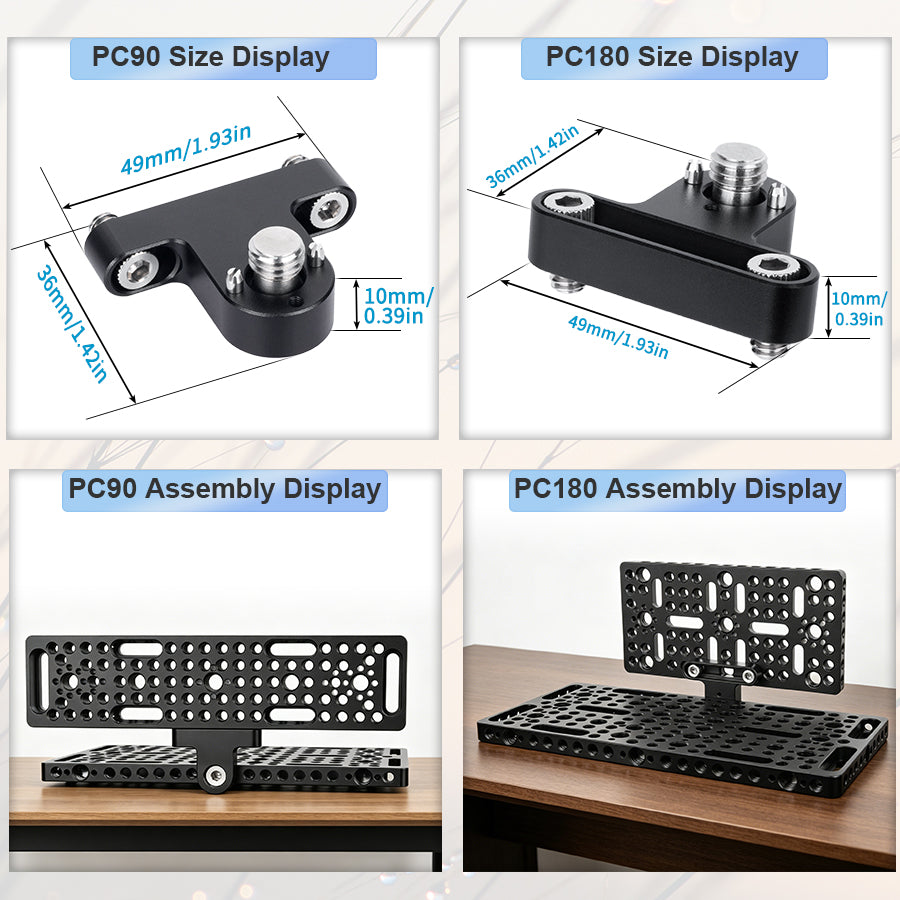 INNOREL PC90/PC180 Multi Cheese Plate with ARRI Locating Pin & Mount Adapter