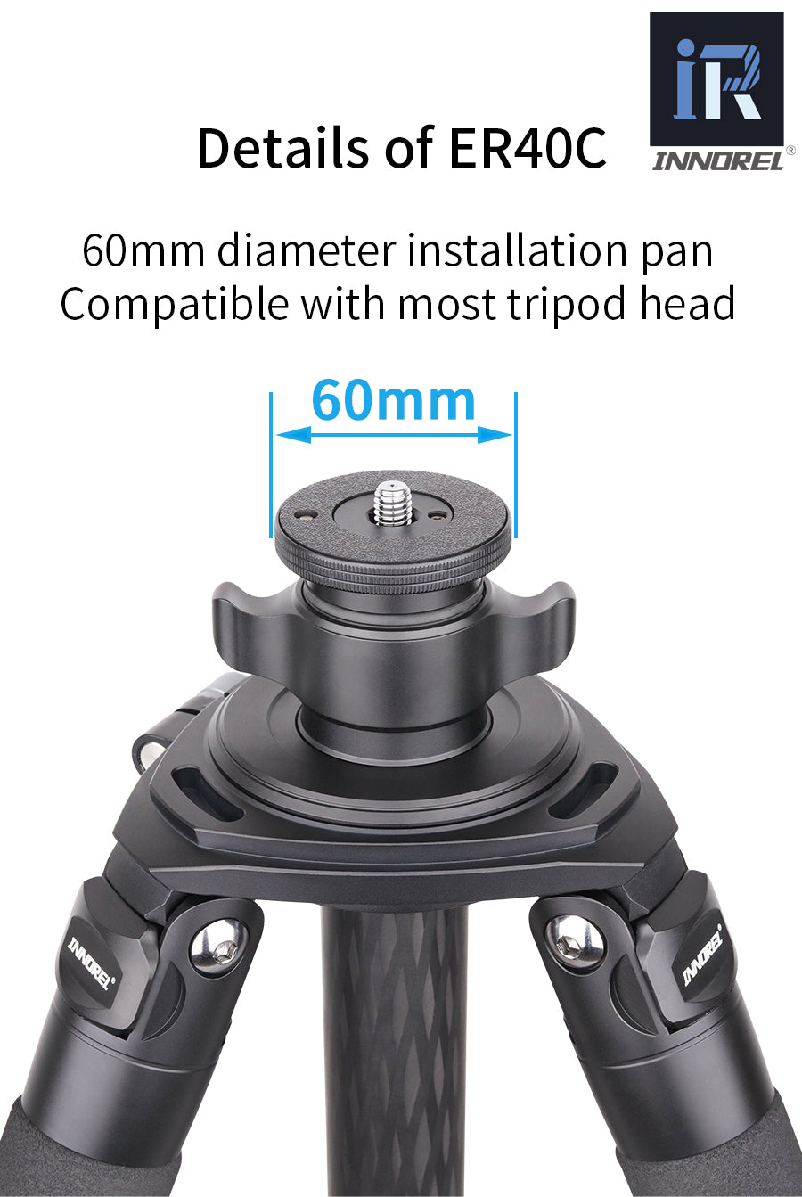 Carbon Fiber Tripod Center Column INNOREL ER40C