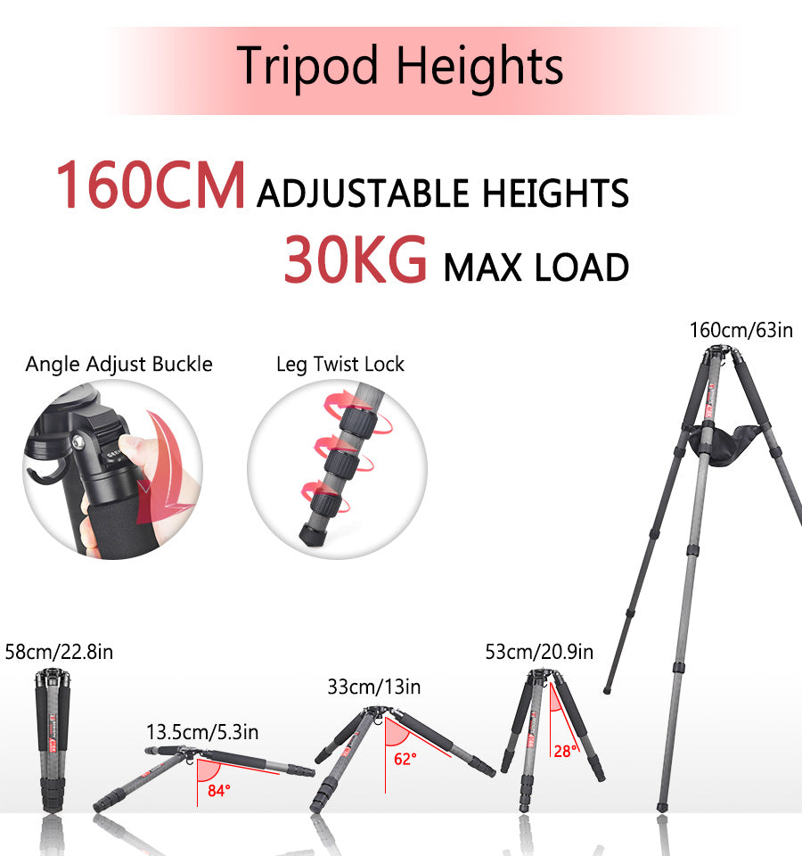 Clearance sale GEEHOPE B560C Professional Heavy Camera Tripod （Only Europe has inventory)