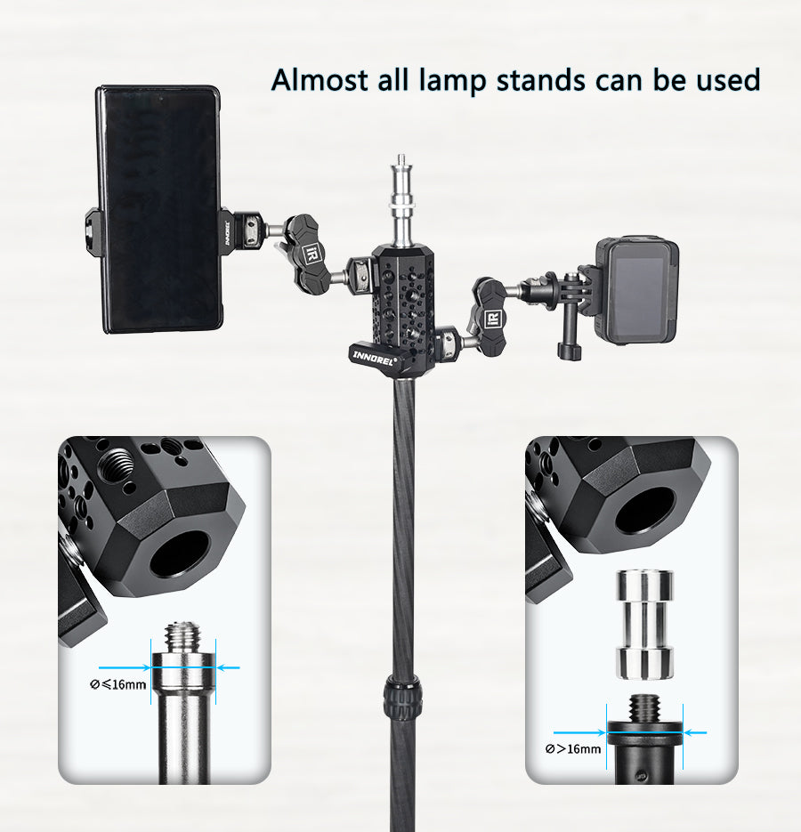 INNOREL TA90 Lights Stand Tripod Hexagon Adapter for Expand Interface