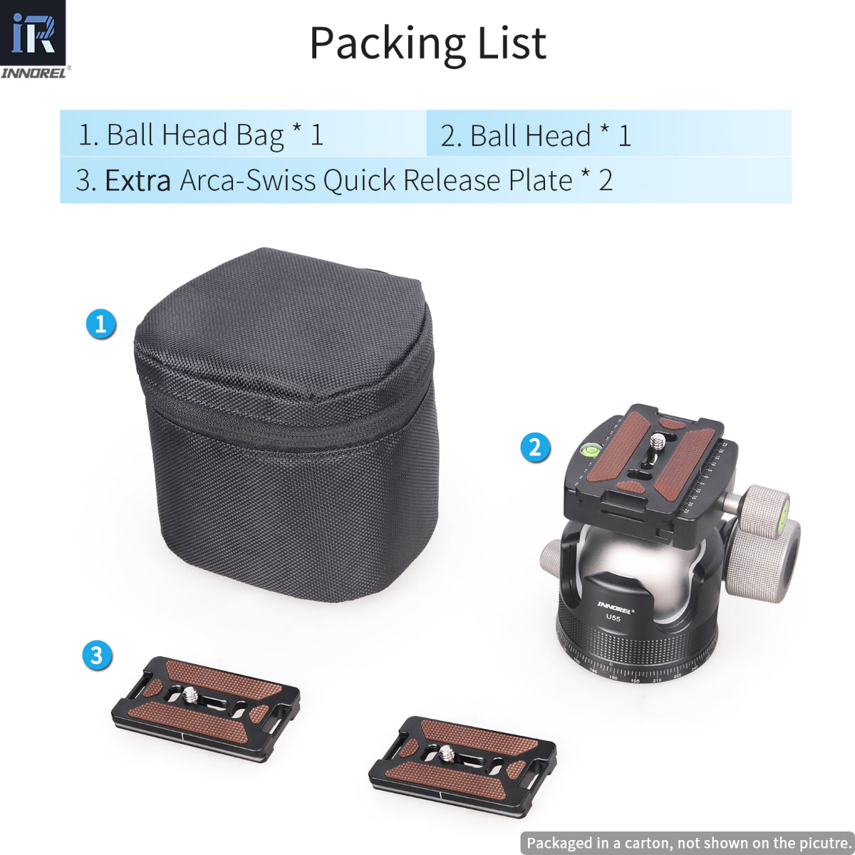 44/55mm Low Profile Ball Head INNOREL U44/U55