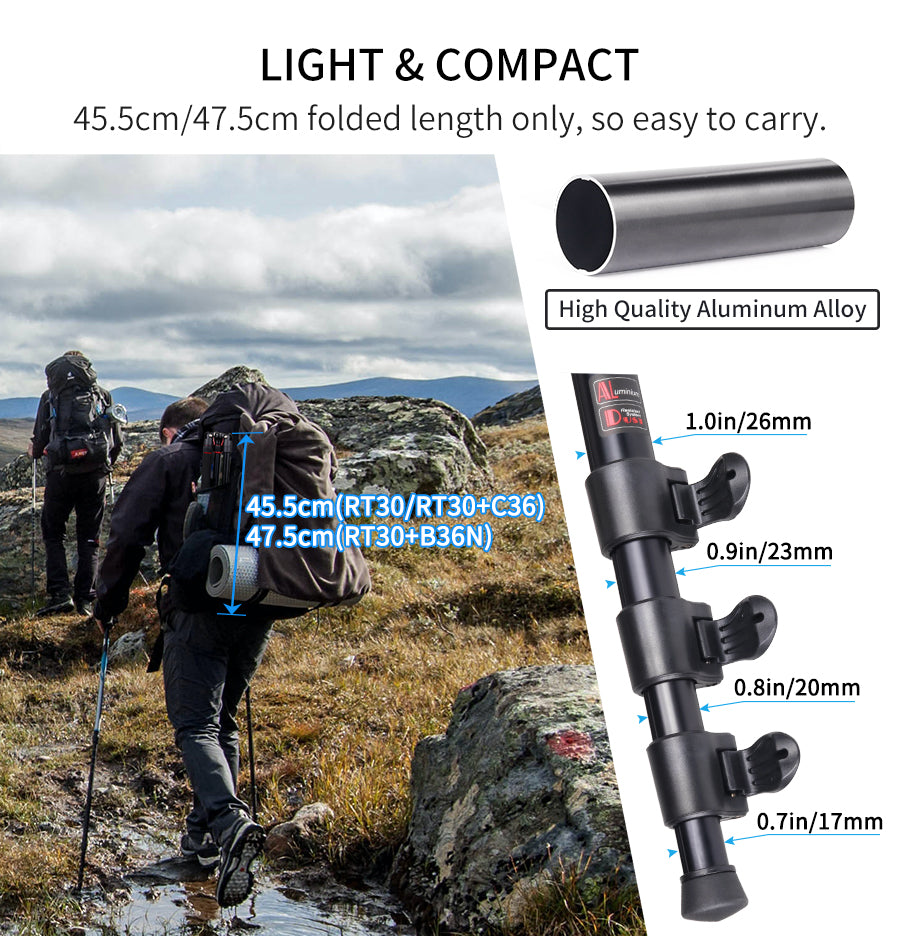 Professional Camera Tripod High Monopod-INNOREL RT30