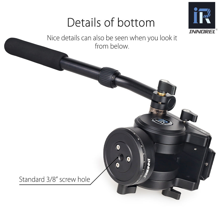Video Fluid Head Tripod Drag Pan Head INNOREL H90