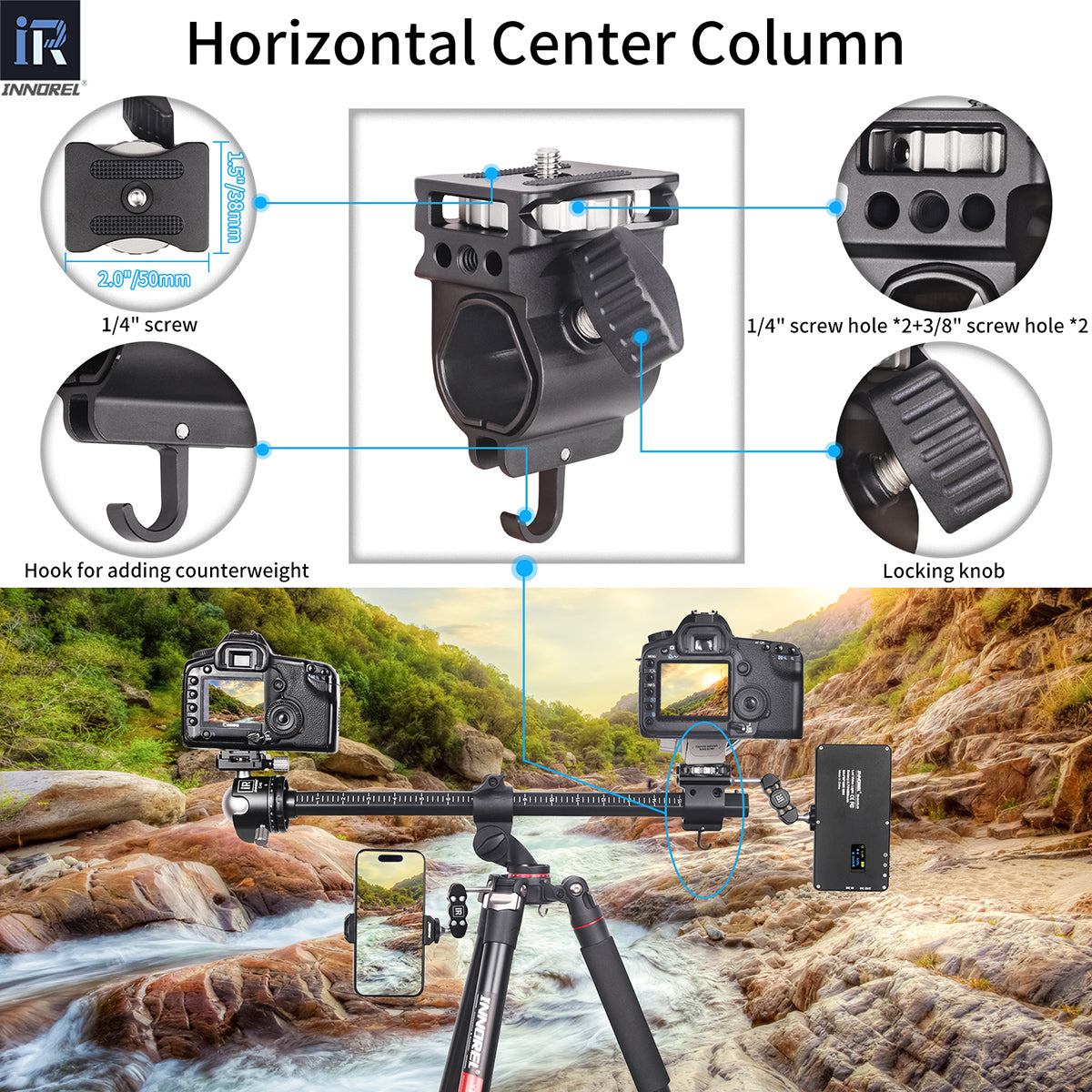 Aluminum Alloy Horizontal Tripod INNOREL YT284A