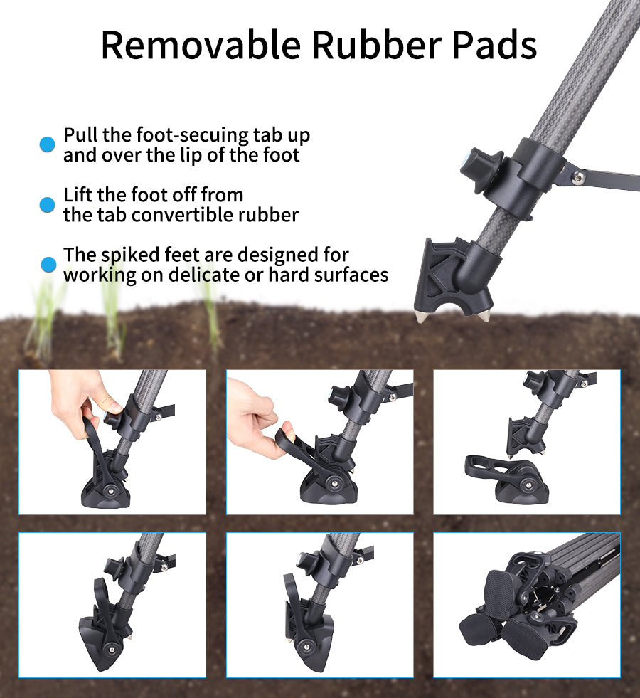 VT80C Professional Carbon Fiber Video Tripod