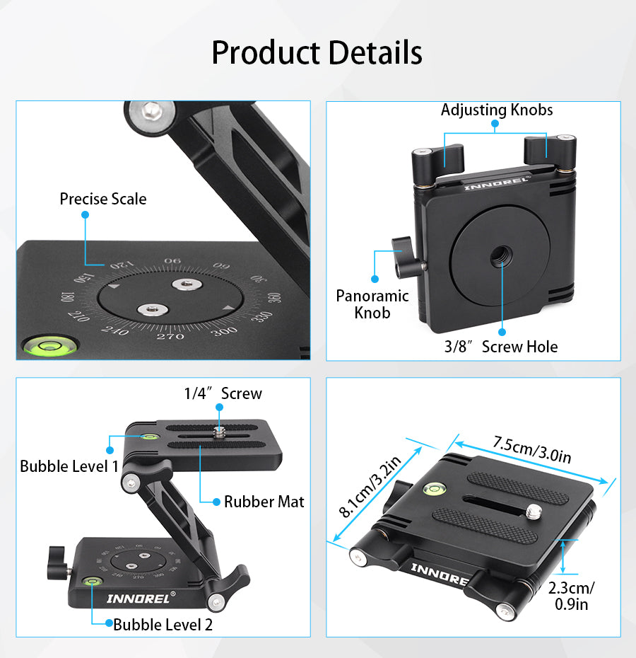 ZH7 Z Flex Tilt Aluminum Alloy Tripod Head