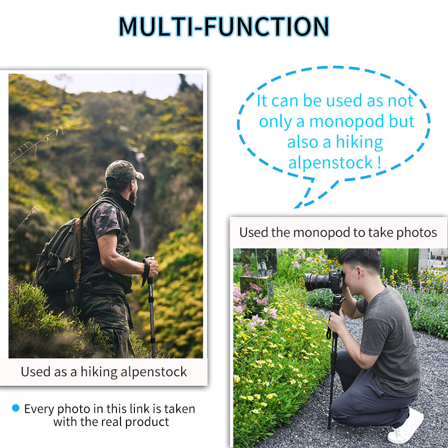 RM285C/RM325C 5-Section Carbon Fiber Monopod