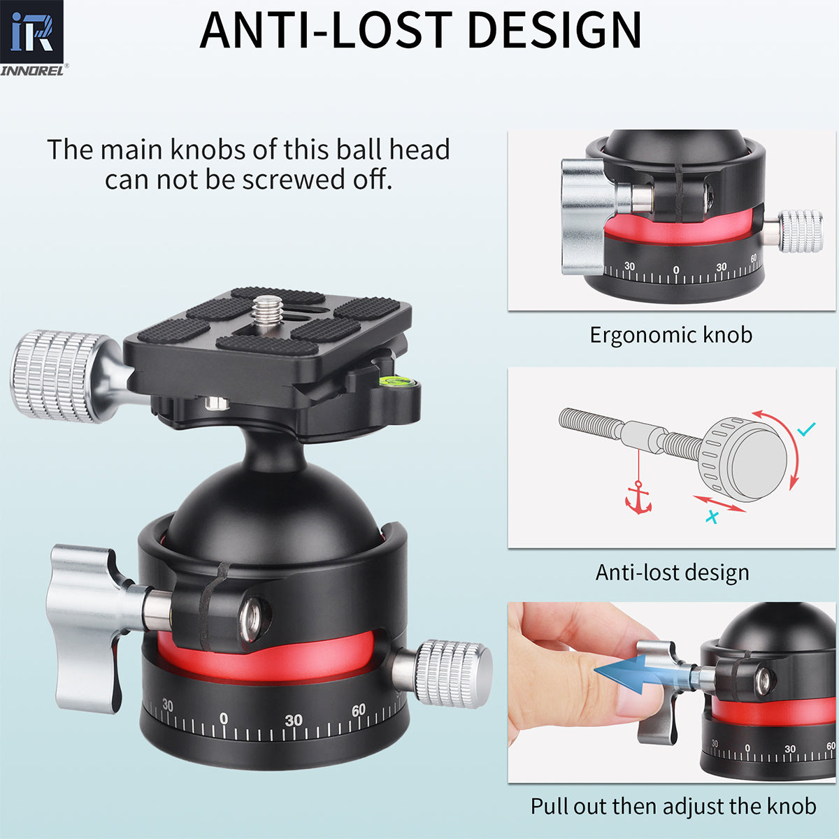 Low Profile Tripod Ball Head INNOREL C36/C45