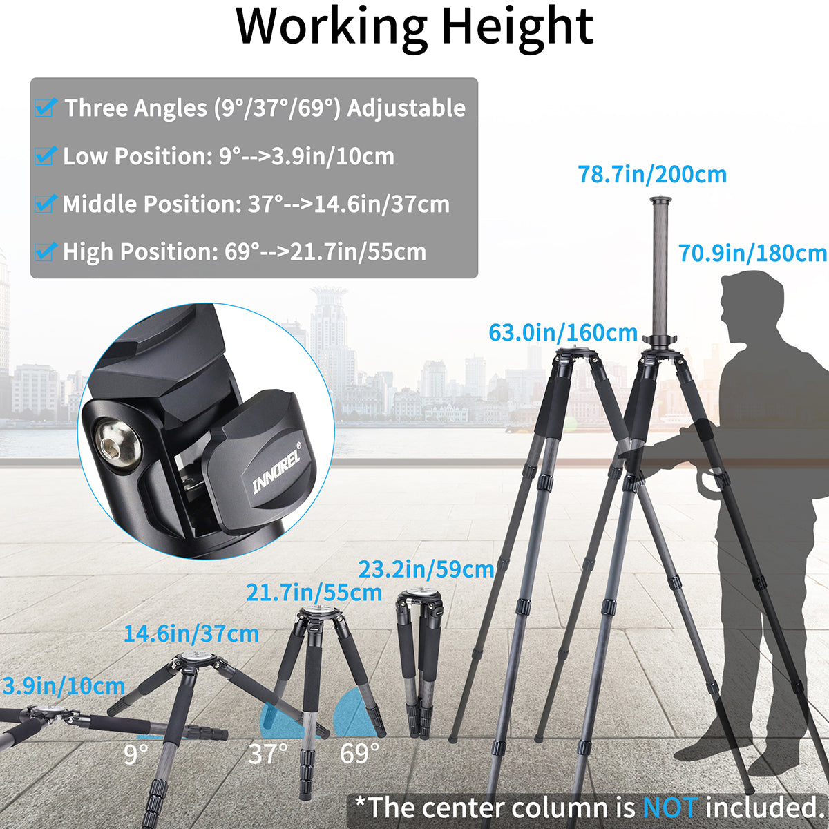 INNOREL RT90C Carbon Fiber Heavy Duty Tripod
