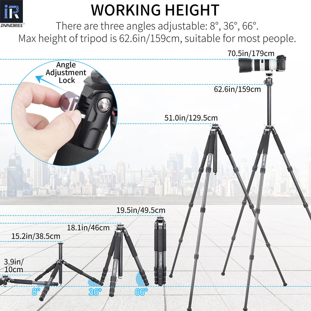 Carbon Fiber Tripod with Special-Shaped Column GT284C