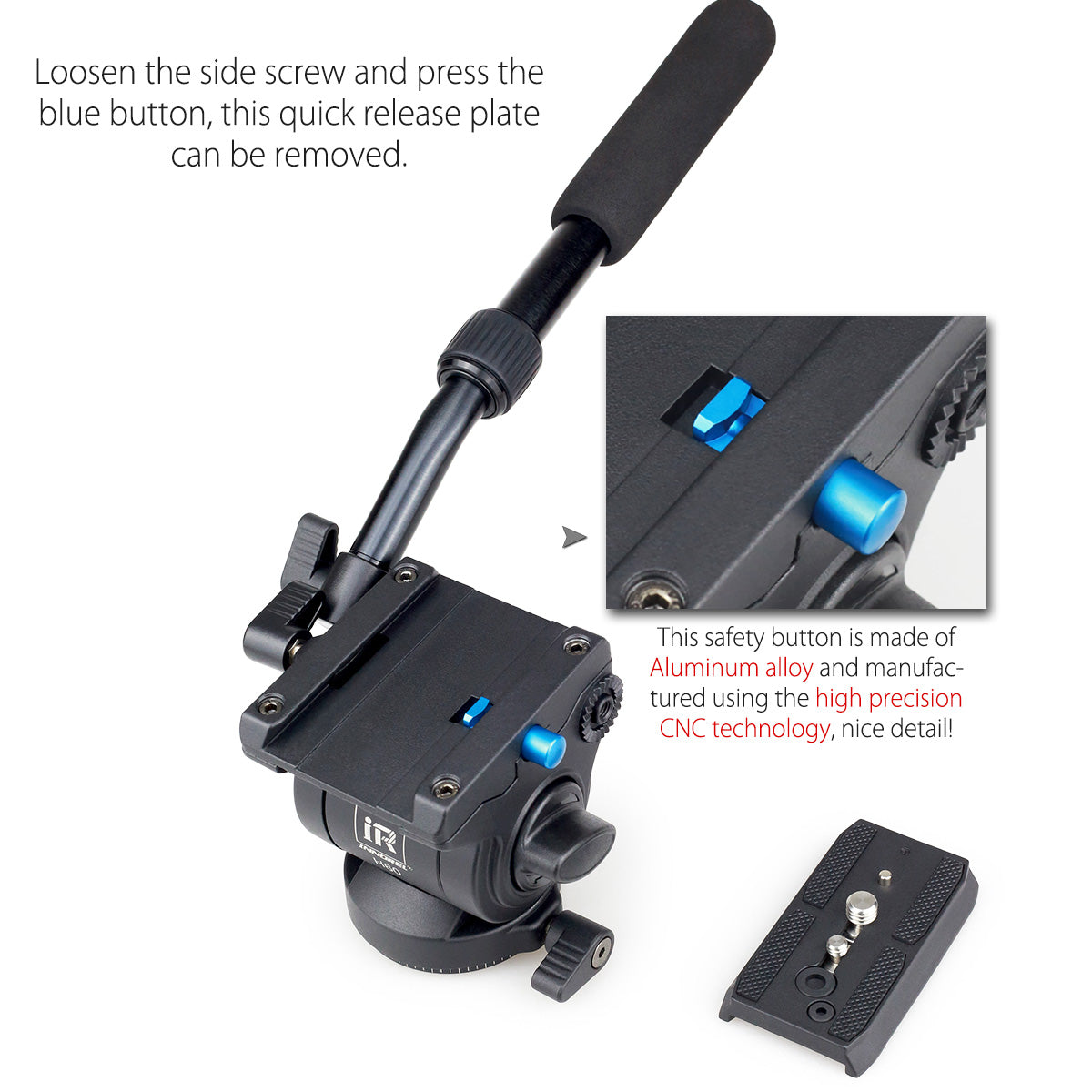 INNOREL H60 Panoramic Tripod Head Hydraulic Fluid Video Head