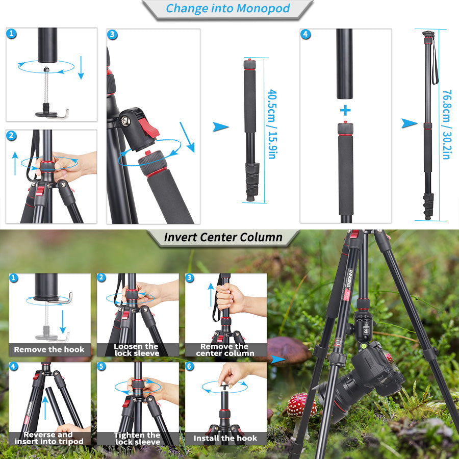 Professional Camera Tripod High Monopod-INNOREL RT30