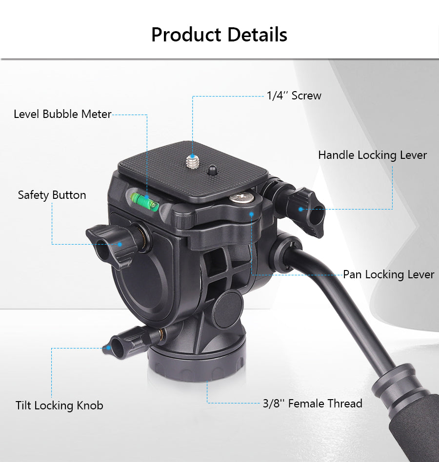 INNOREL SL50 Video Fluid Tripod Head Max Load 3kg