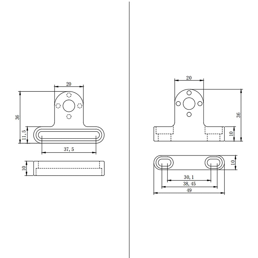 INNOREL PC90/PC180 Multi Cheese Plate with ARRI Locating Pin & Mount Adapter