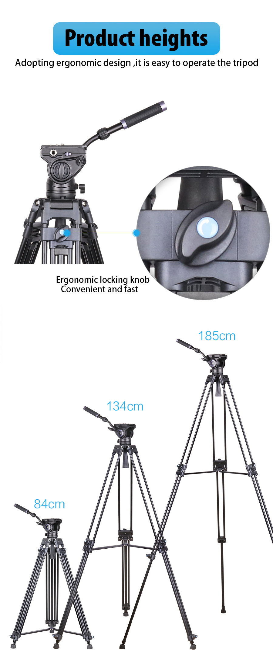 INNOREL VT80 Professional Video Tripod Kit