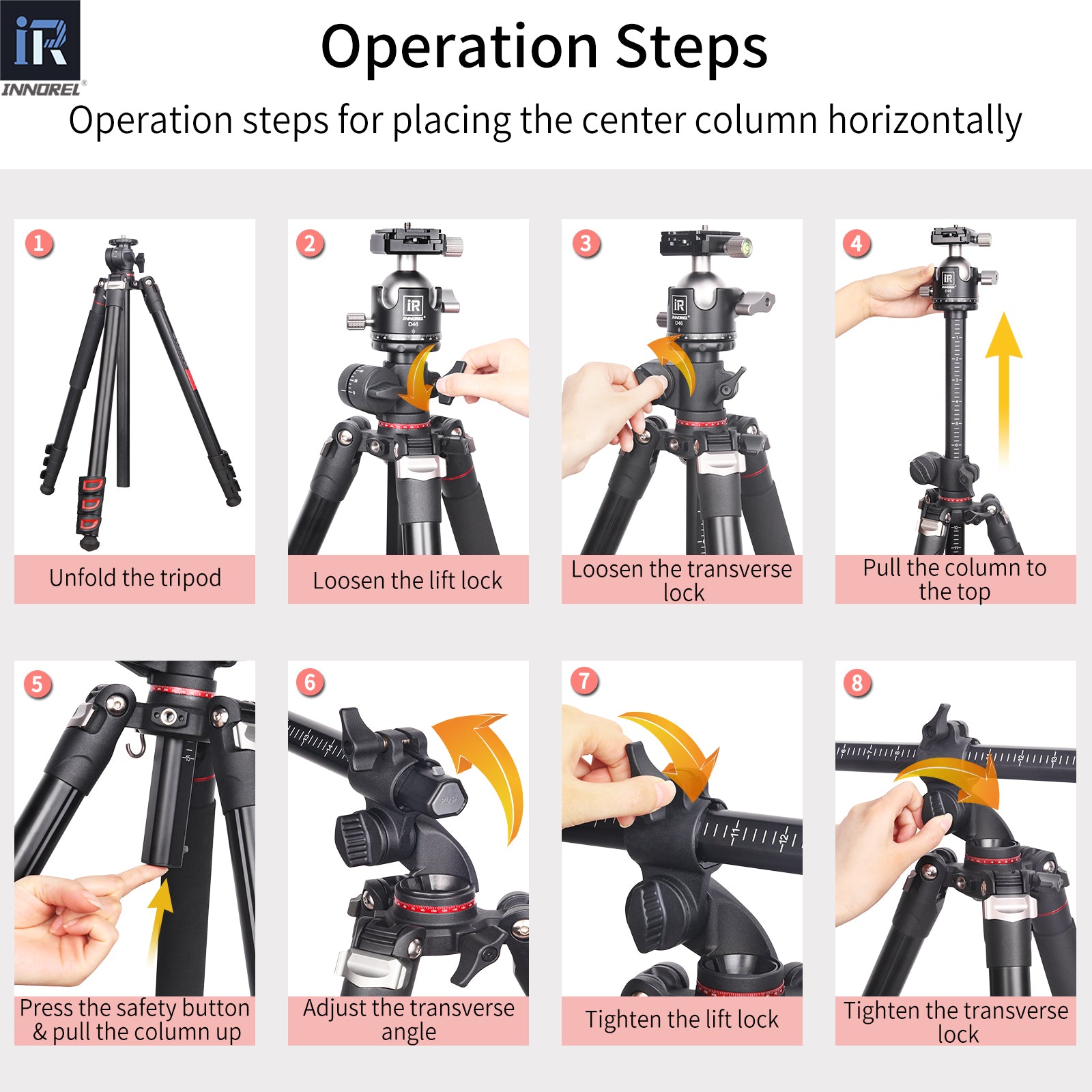 Europe Used Aluminum Alloy Horizontal Tripod INNOREL YT284A