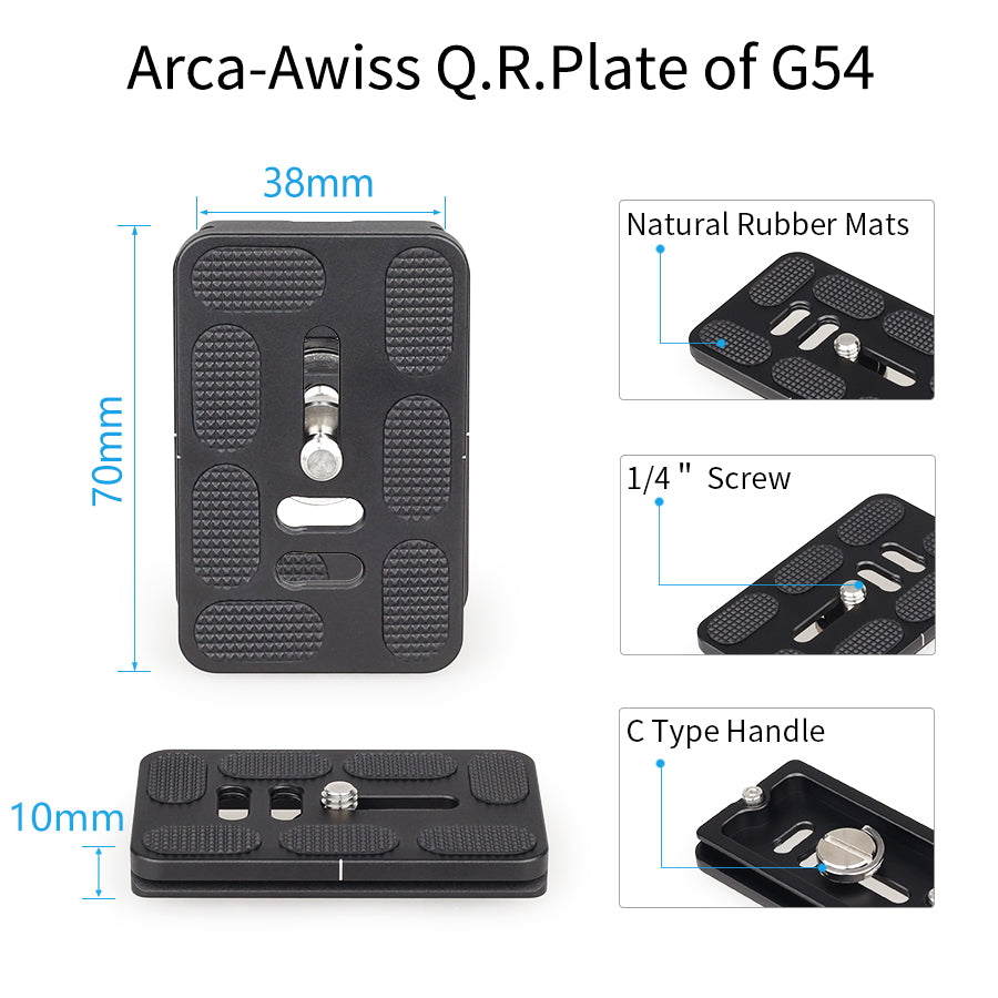 G54/G44/G36 Low Center Gravity Panoramic Ball Head