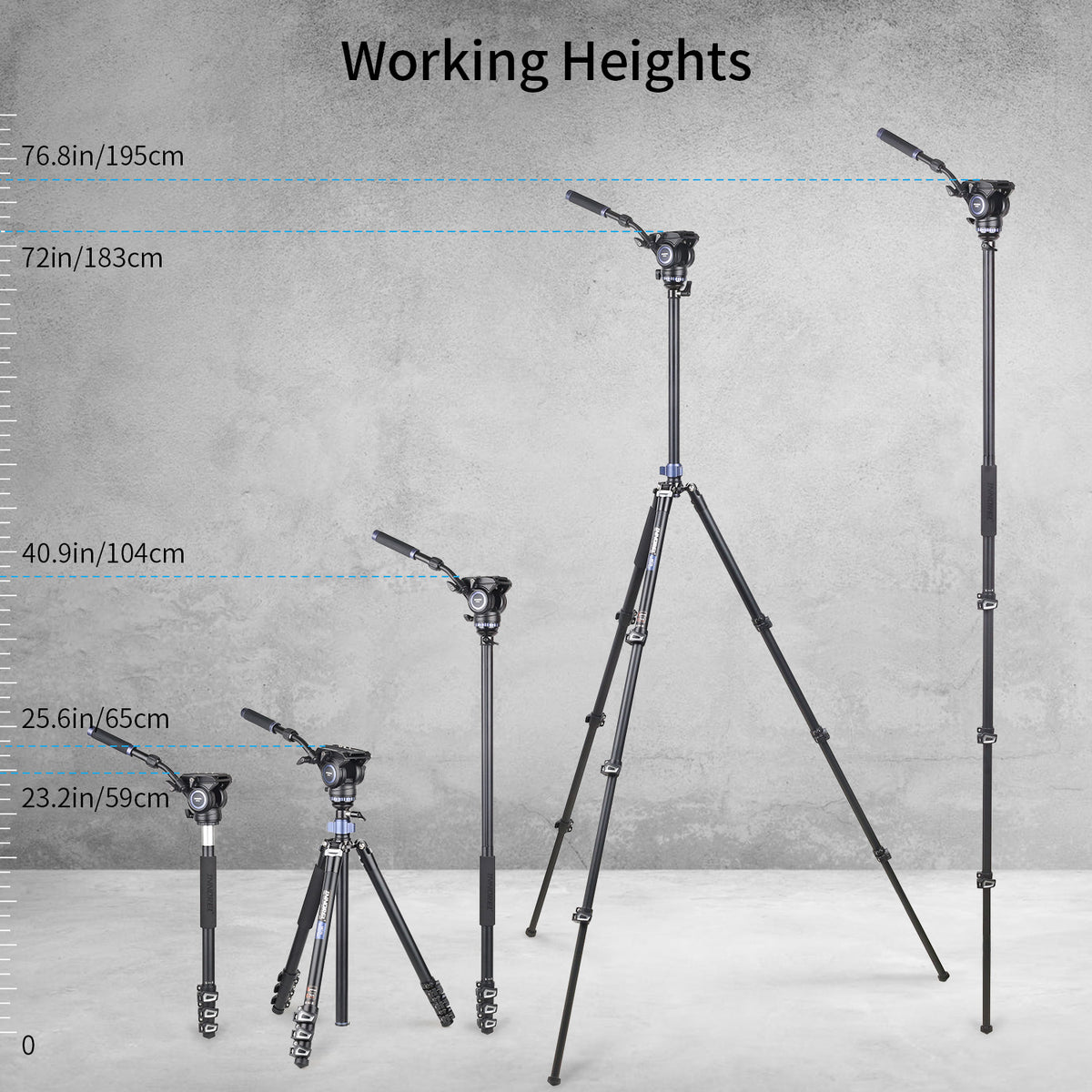Professional Multifunctional Video Tripod INNOREL MT70
