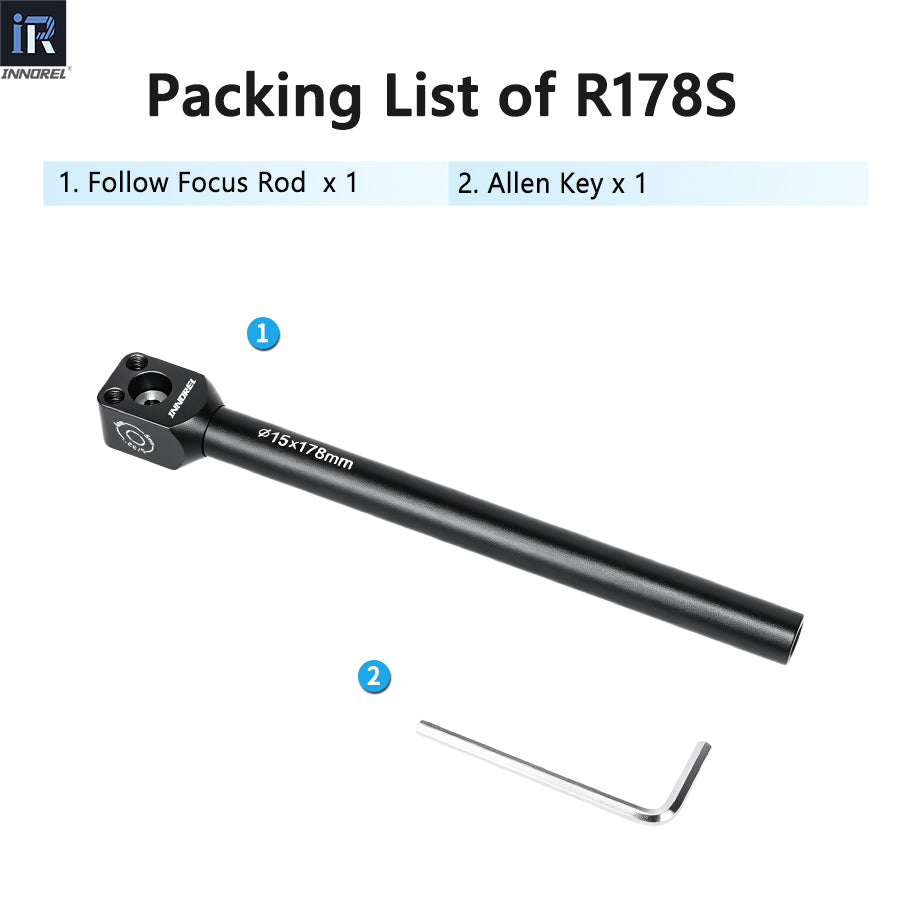 INNOREL R085S R104S R142M R178M 15mm Follow Focus Rod