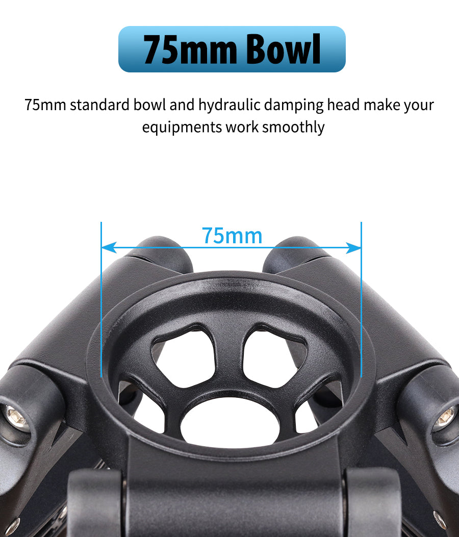 VT80C Professional Carbon Fiber Video Tripod