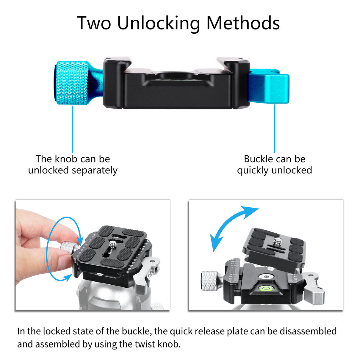 INNOREL CF60 Arca-Swiss Lever Clamp Quick Release Clamp Adapter
