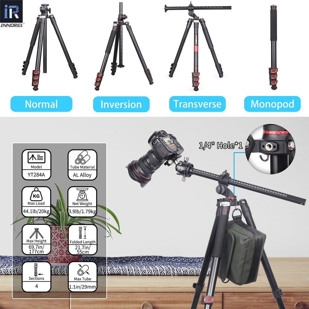 Europe Used Aluminum Alloy Horizontal Tripod INNOREL YT284A