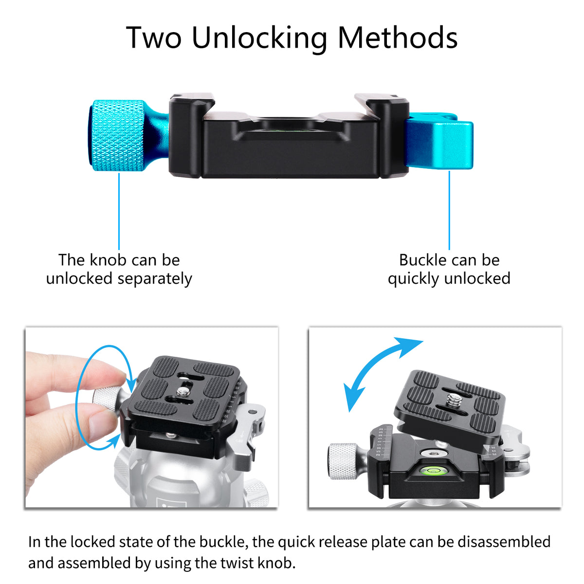 INNOREL CF55 Arca-Swiss Lever Clamp Quick Release Clamp Adapter