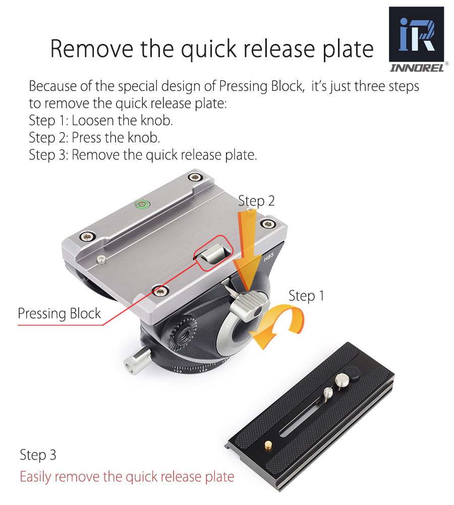 CNC Technology Video Fluid Head INNOREL H85