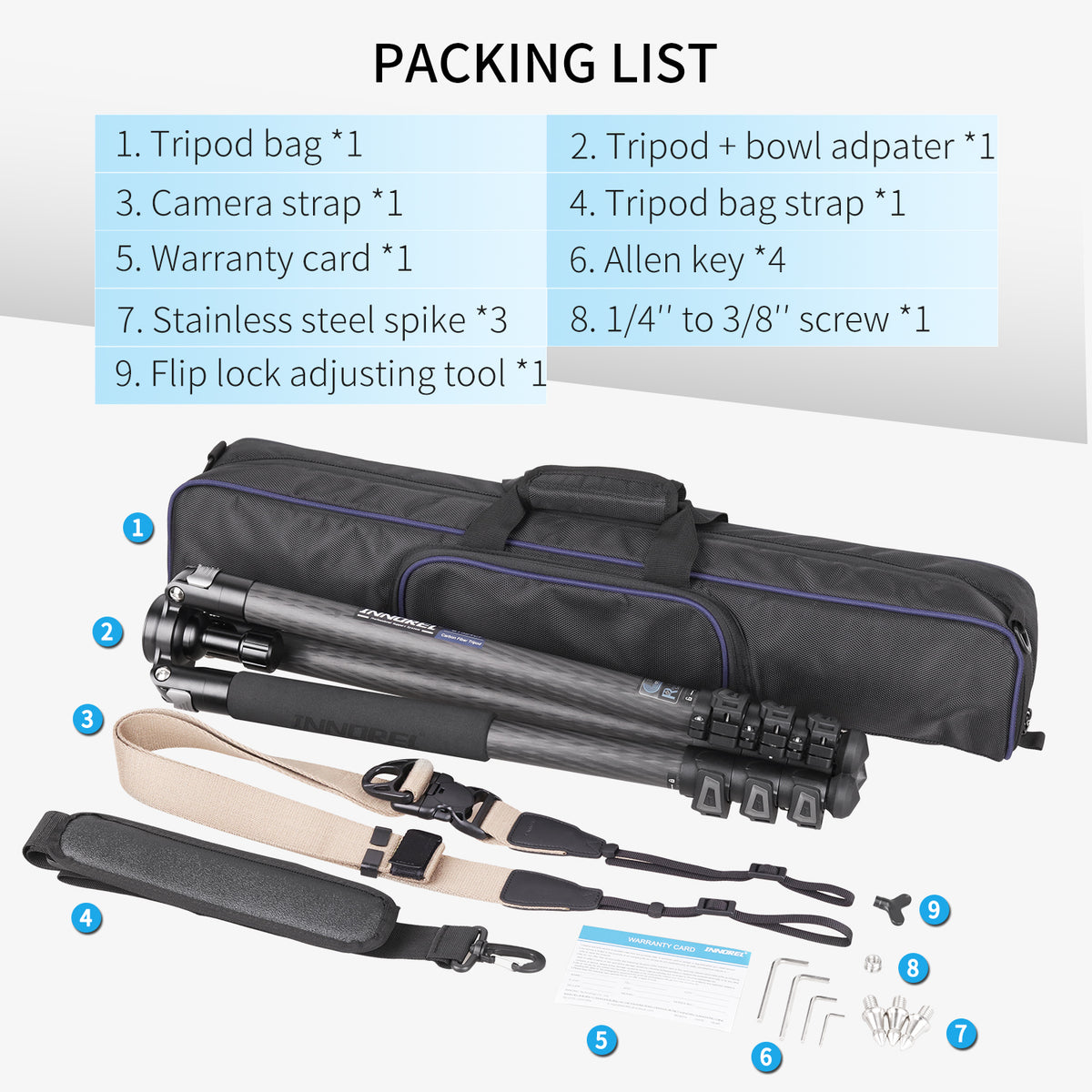 Carbon Fiber Bowl Tripod INNOREL ST324CF