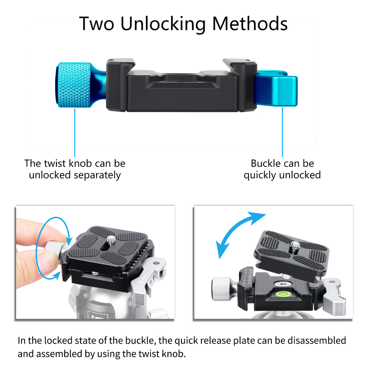 INNOREL CF50 Arca-Swiss Lever Clamp Quick Release Clamp Adapter