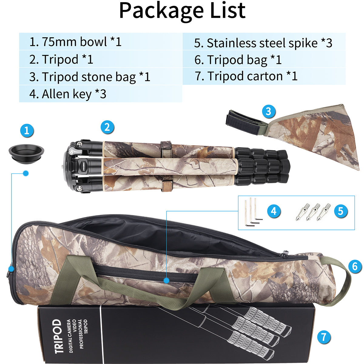 Carbon Fiber Heavy Duty Tripod INNOREL LT364CM