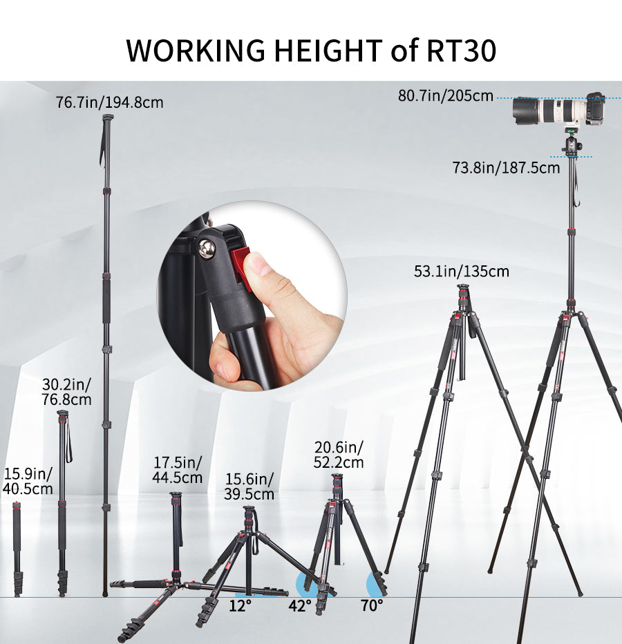 Professional Camera Tripod High Monopod-INNOREL RT30