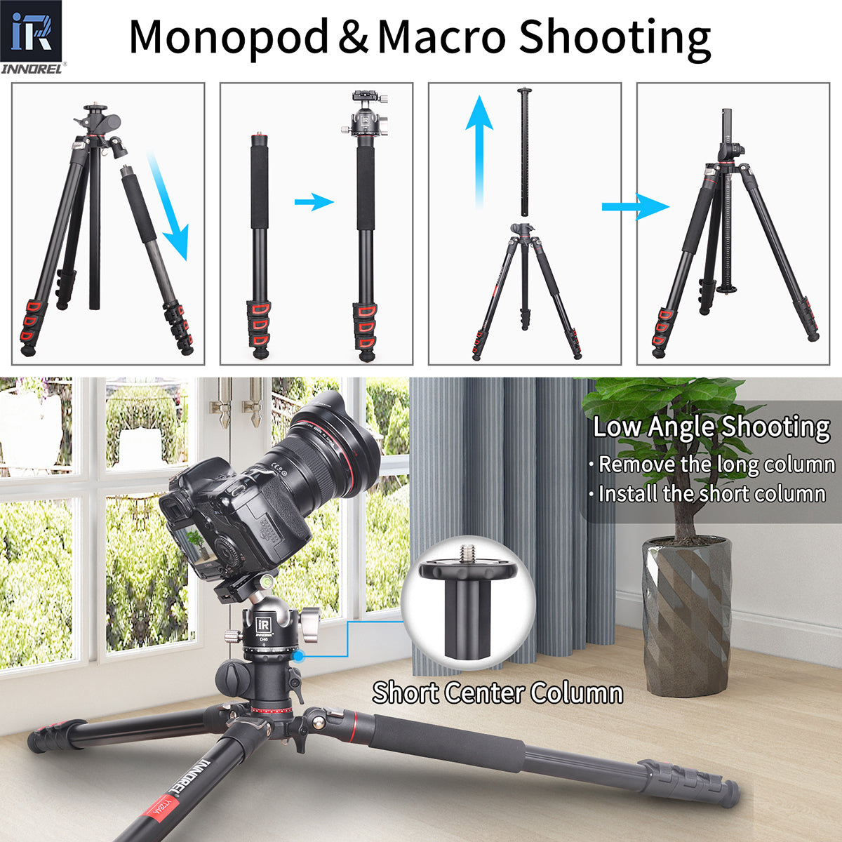 Aluminum Alloy Horizontal Tripod INNOREL YT284A