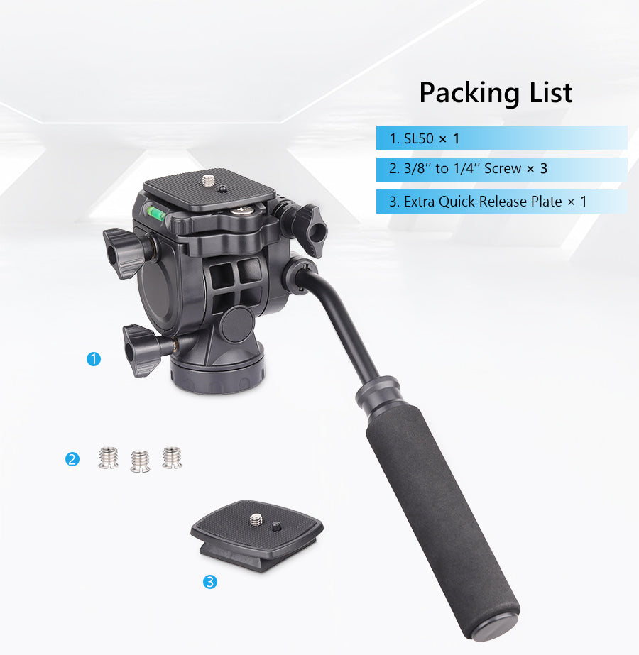 INNOREL SL50 Video Fluid Tripod Head Max Load 3kg