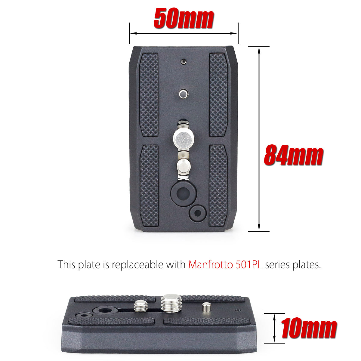 H60 with 84*50mm manfrotto quick release plate