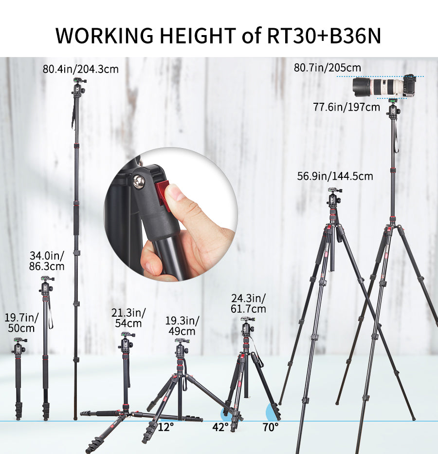 Professional Camera Tripod High Monopod-INNOREL RT30