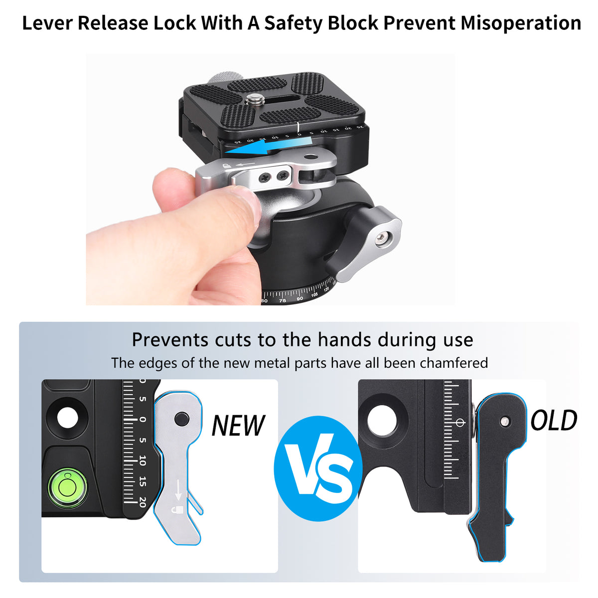 INNOREL CF50 Arca-Swiss Lever Clamp Quick Release Clamp Adapter