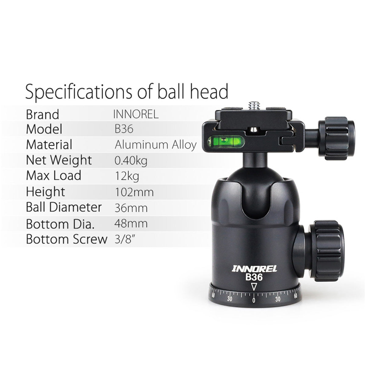 Carbon Fiber tripod monopod INNOREL RT50C