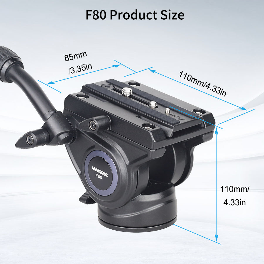 INNOREL VF80 Professional Heavy Video Aluminum Tripod