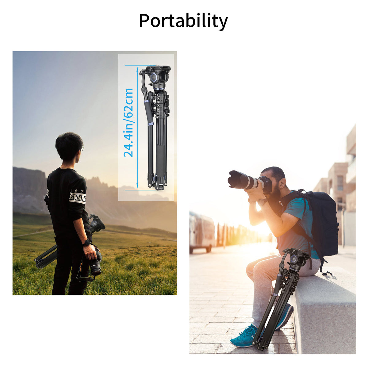 Professional Multifunctional Video Tripod INNOREL MT70