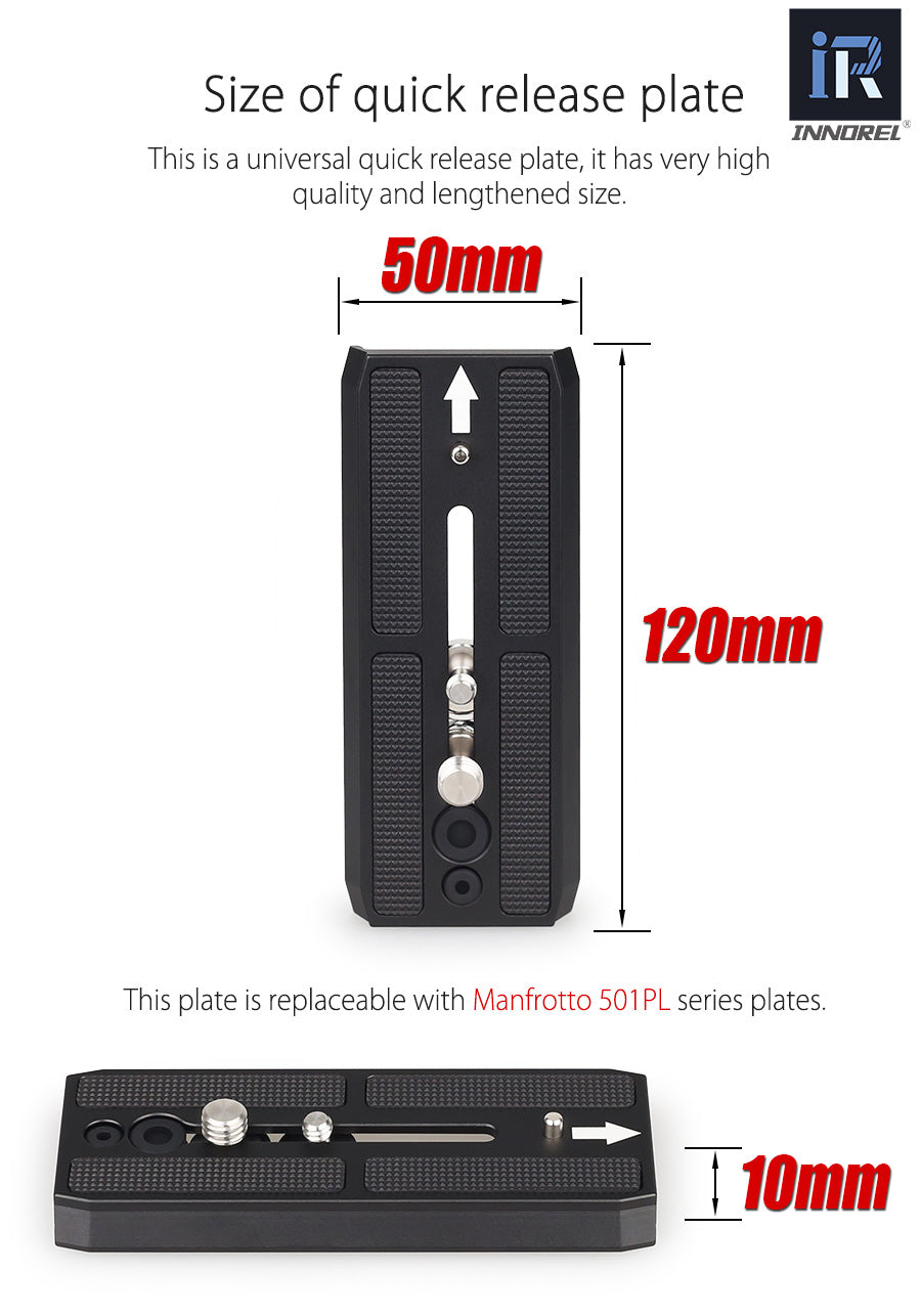 Video Fluid Head Tripod Drag Pan Head INNOREL H90