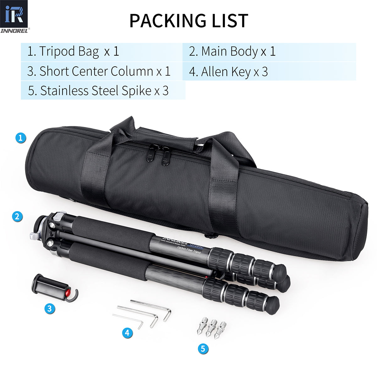 Carbon Fiber Tripod with Special-Shaped Column GT284C