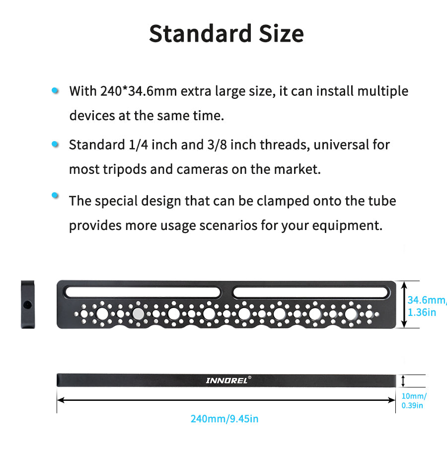 Support d'extension de tir à vis 1/4