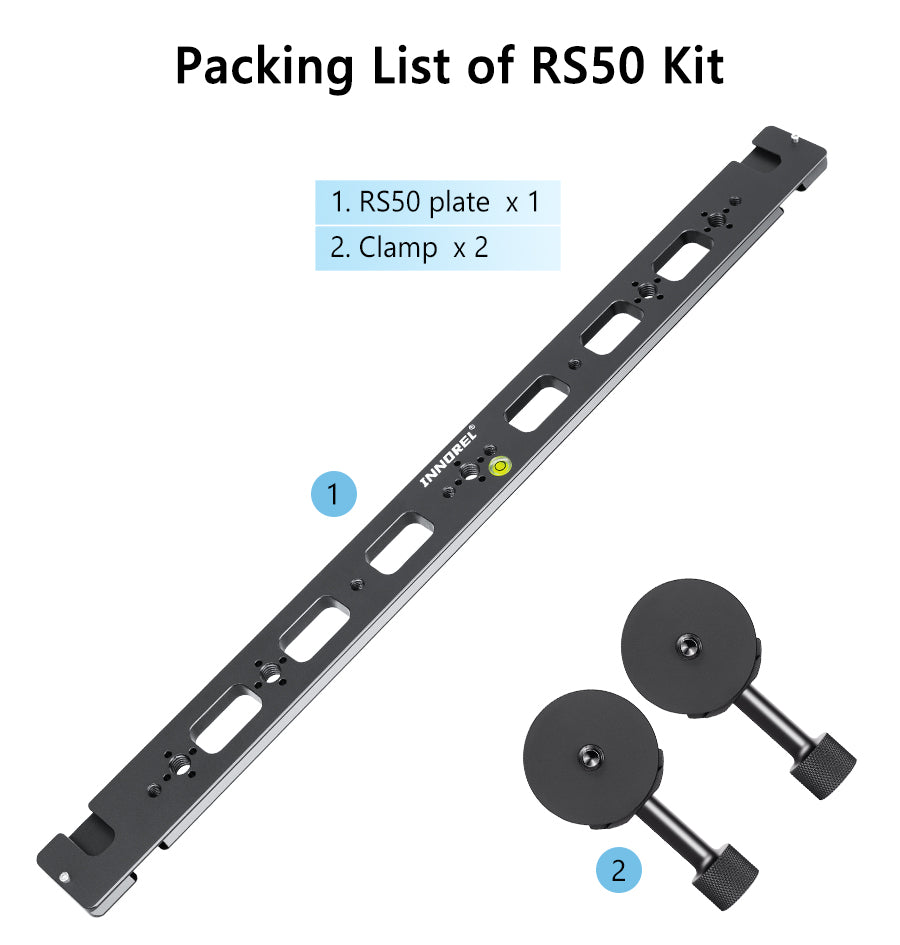 RS50 500mm Multi-Purpose Dual Dovetail Long Quick Release