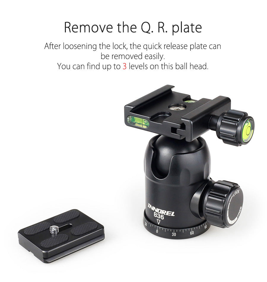 INNOREL B32/B36/B44 camera tripod ball head