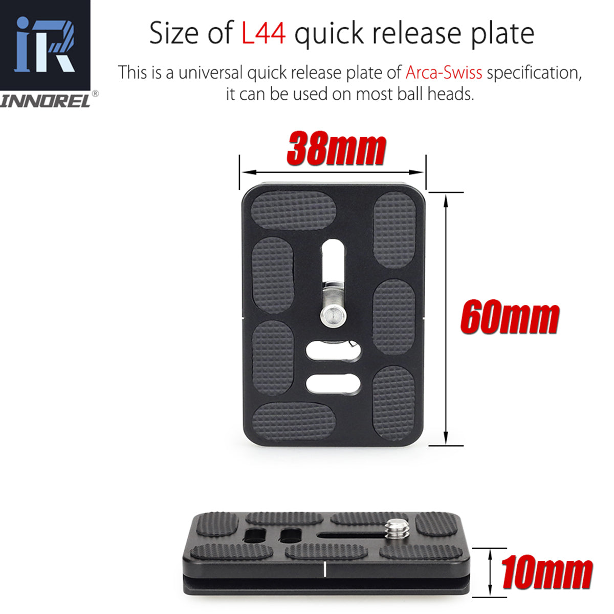 Low Gravity Center Tripod Head INNOREL L36/L44/L54