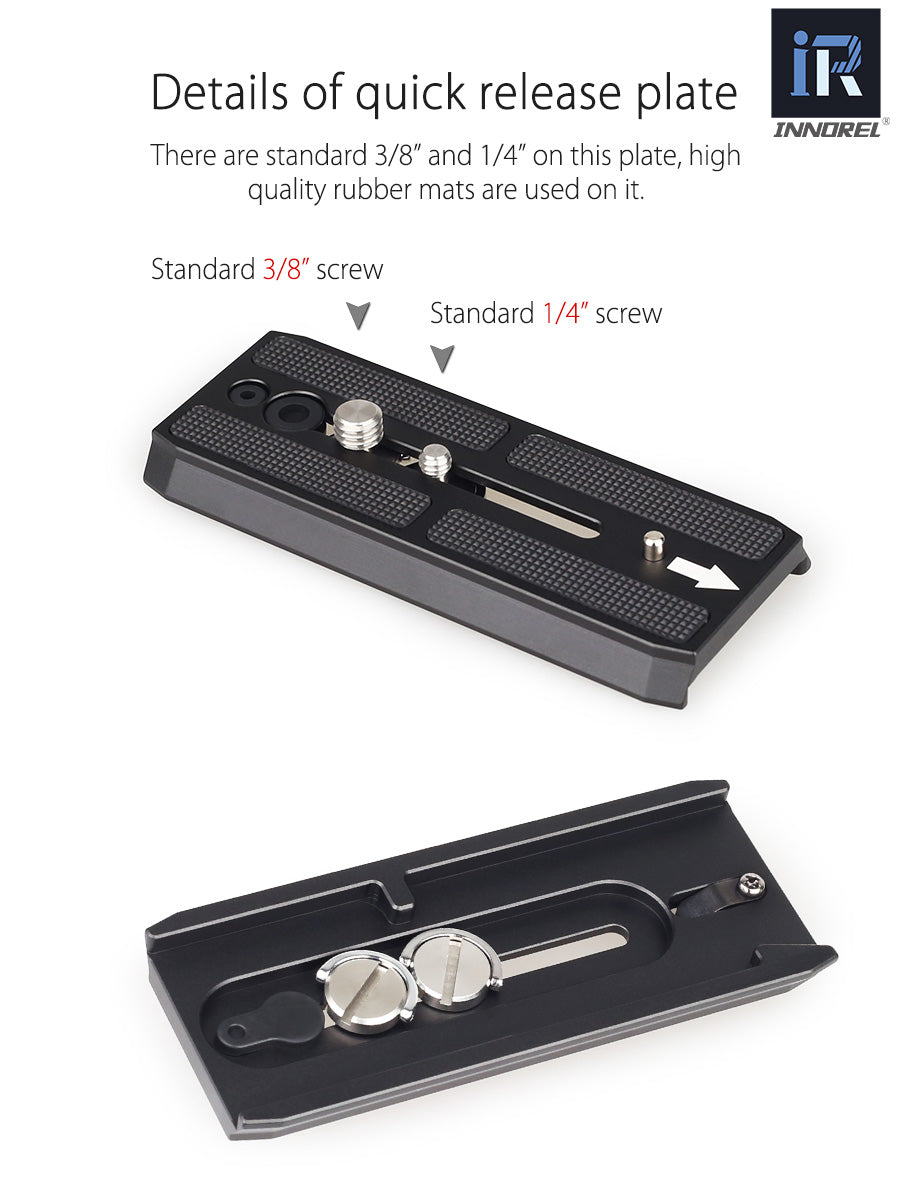 Video Fluid Head Tripod Drag Pan Head INNOREL H90