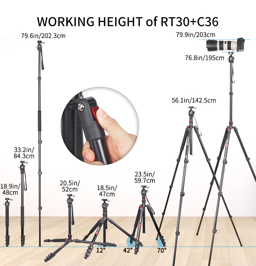 Professional Camera Tripod High Monopod-INNOREL RT30