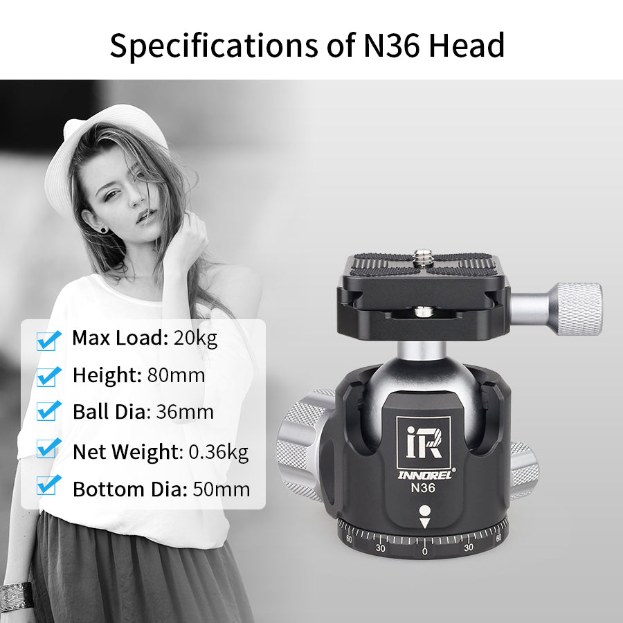 INNOREL RT55C Carbon Fiber Travel Tripod Monopod